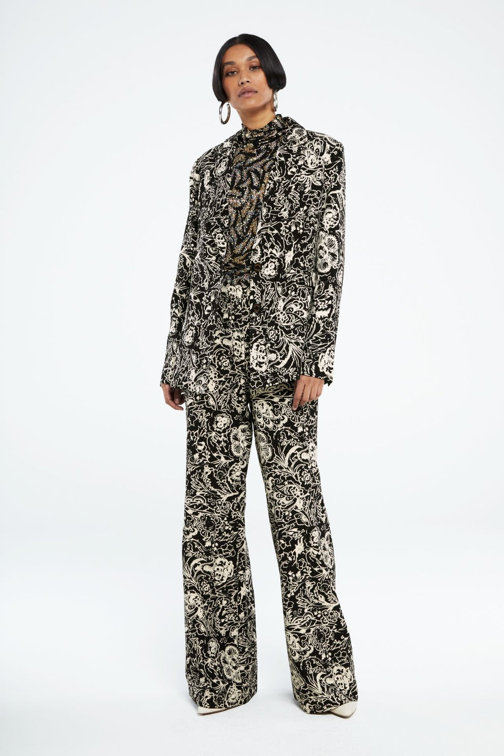 Puck Trousers - Black/Warm White Acapulco Black