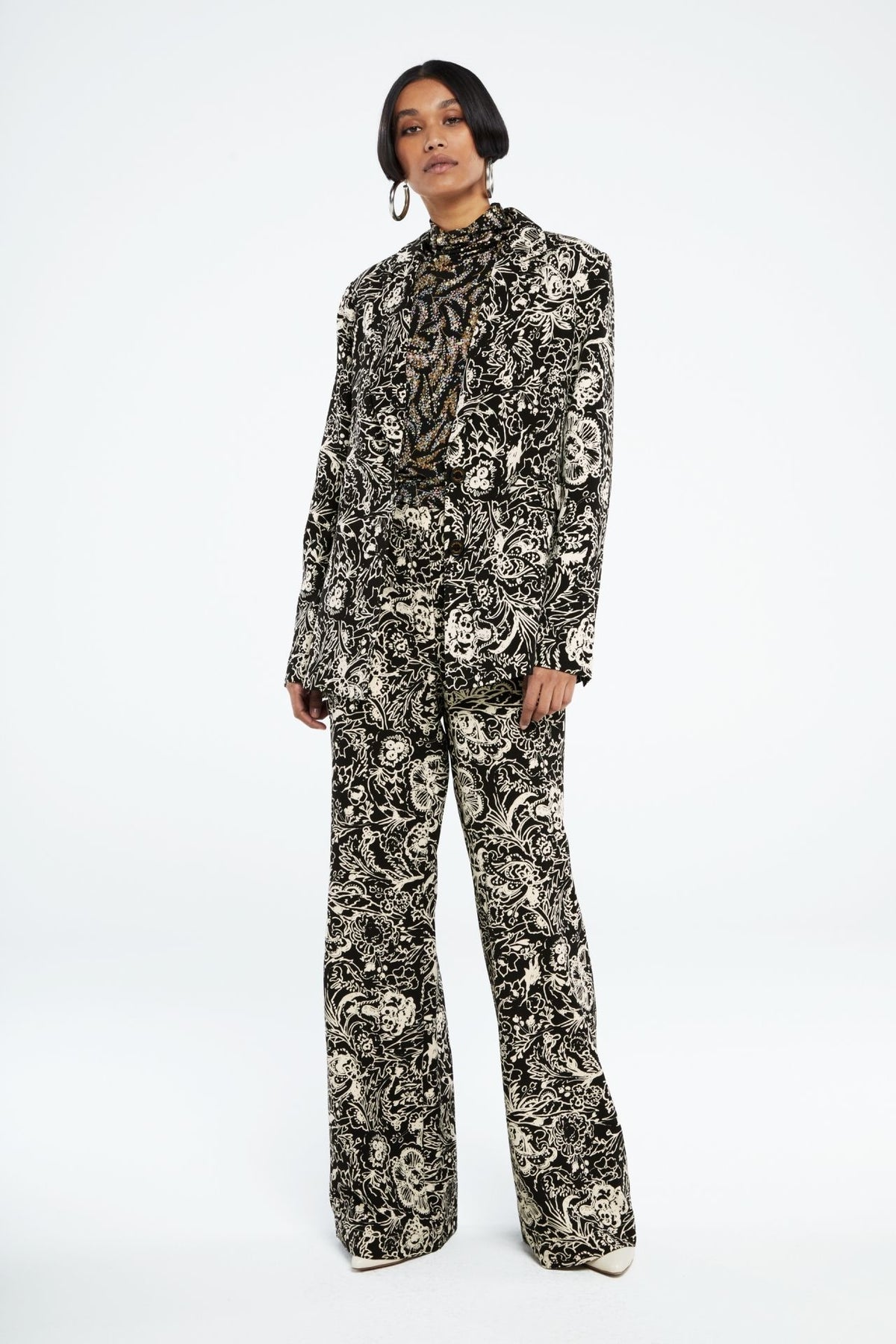 Puck Trousers - Black/Warm White Acapulco Black
