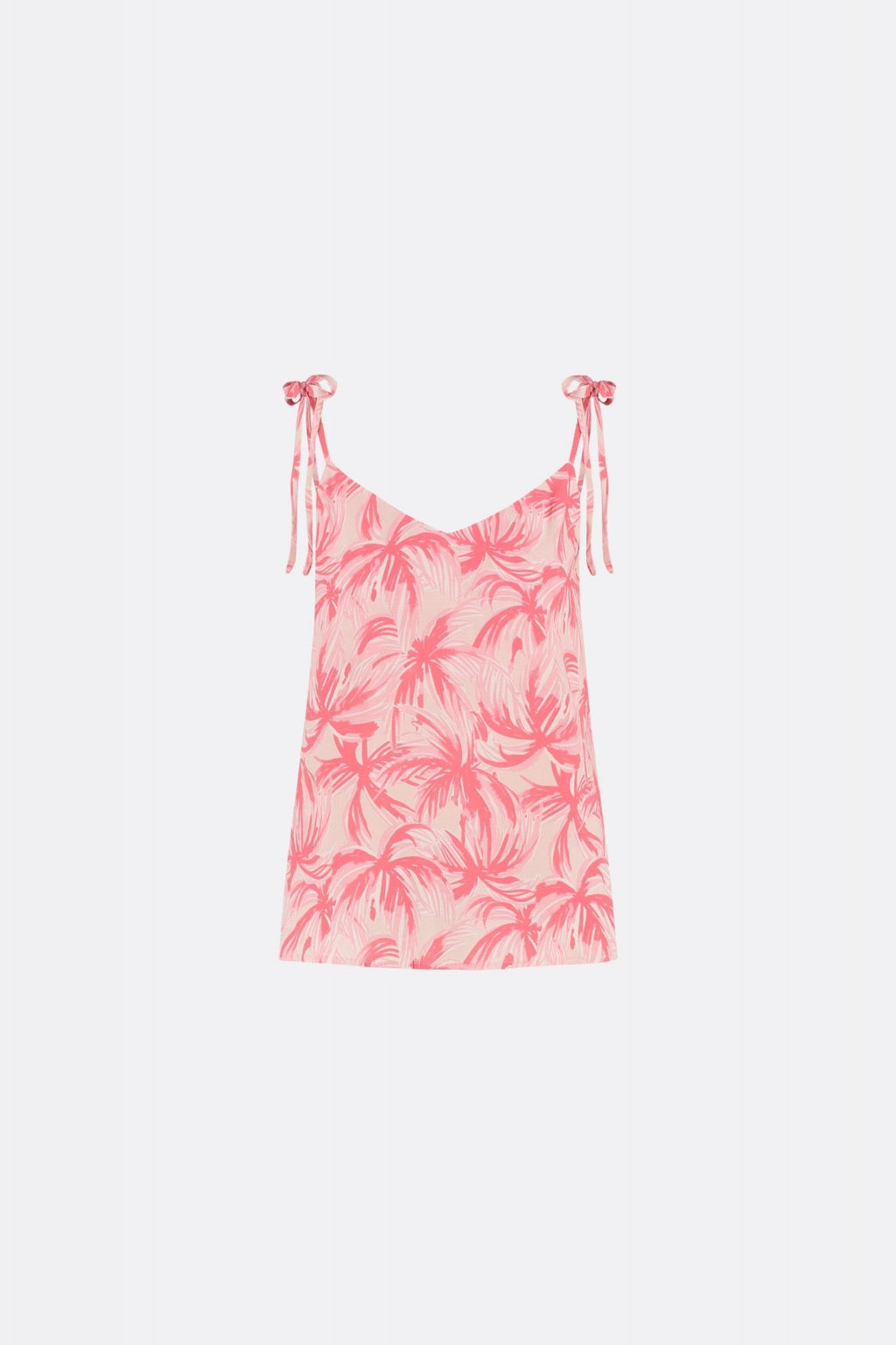 Eline Top - Pink Grapefruit / Char Palmeraie Mini