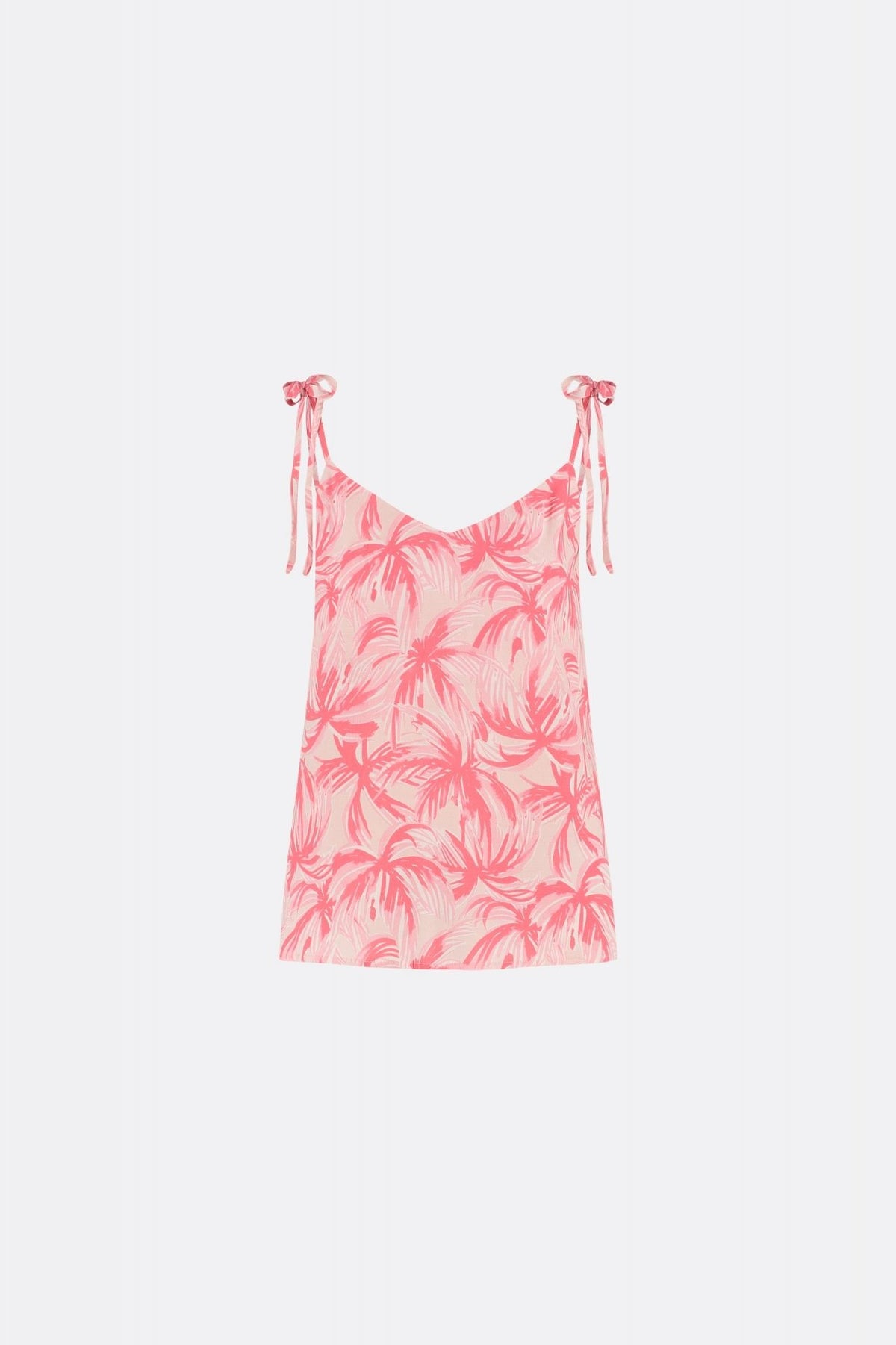 Eline Top - Pink Grapefruit / Char Palmeraie Mini