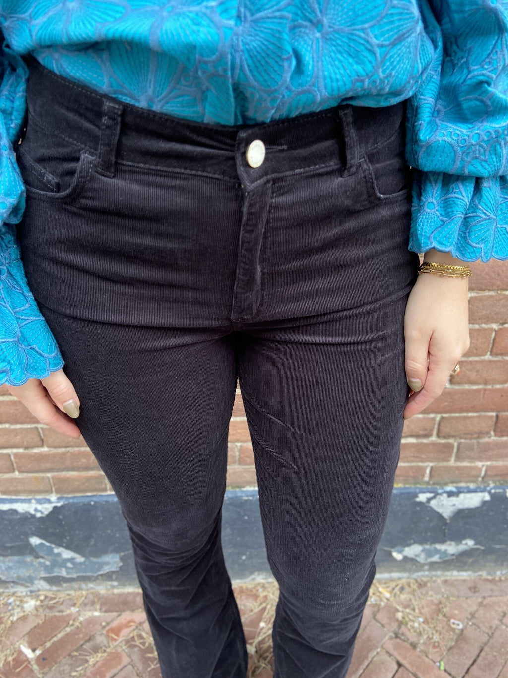 Eva Flare Trousers - Black