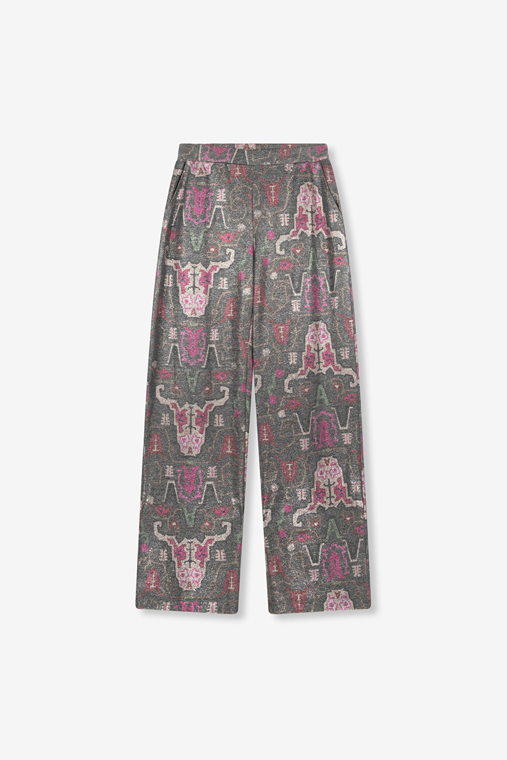 Ethnic lurex pants - Multi colour