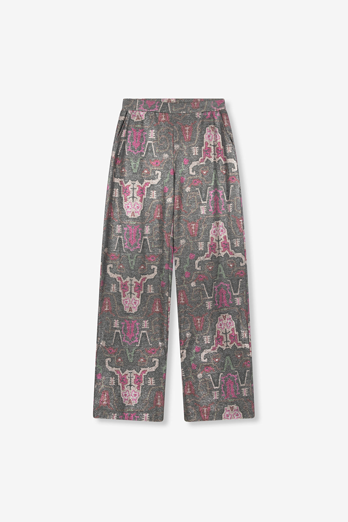 Ethnic lurex pants - Multi colour