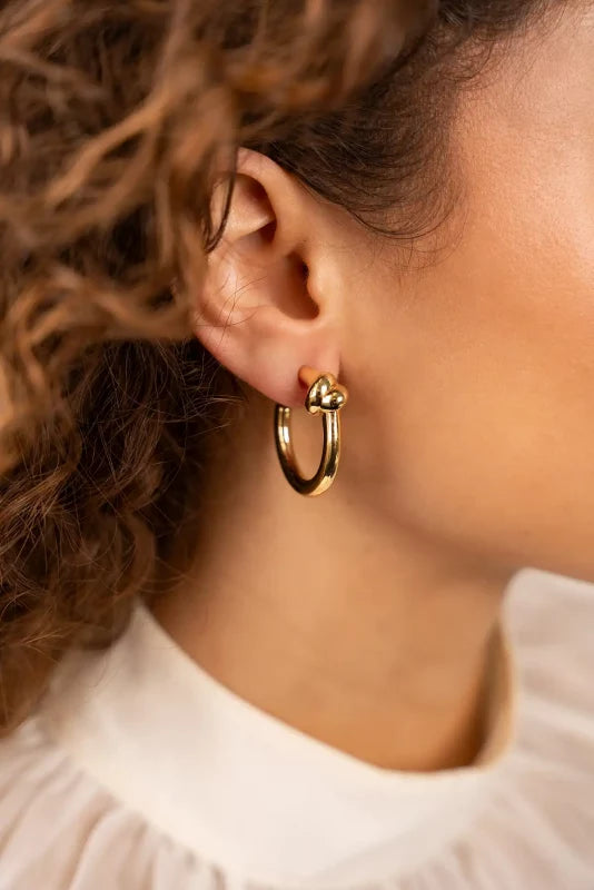 CL Earring Creole Knot M - G
