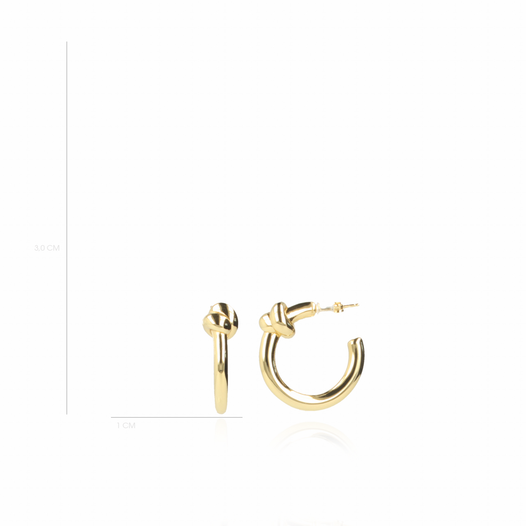 CL Earring Creole Knot M - G