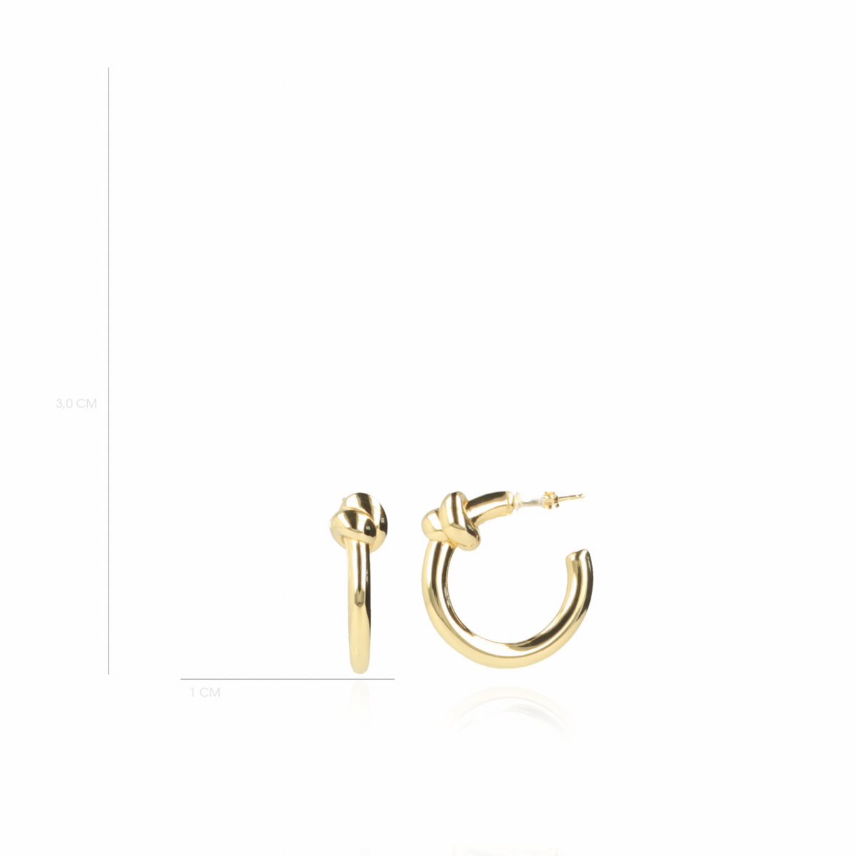 CL Earring Creole Knot M - G