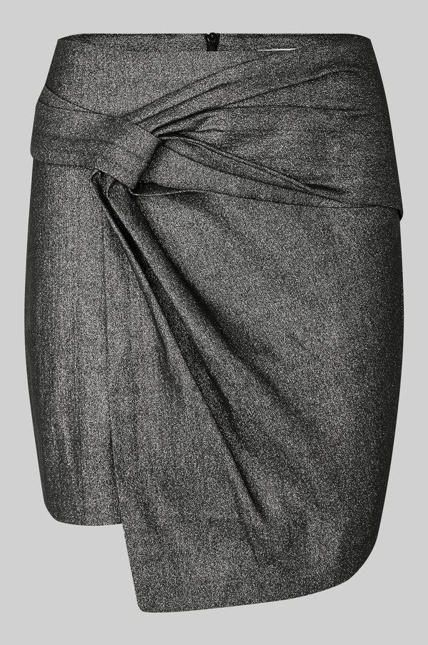 Rave Skirt - Black Silver