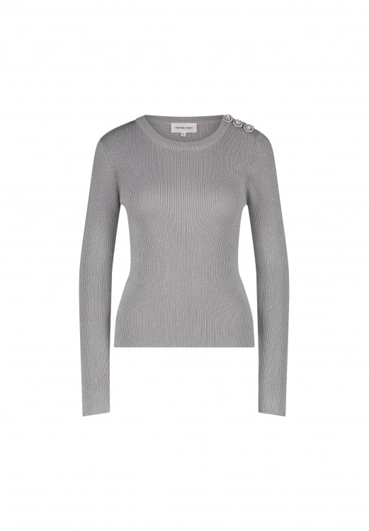 Lollipop Long Sleeve Pullover - Silver