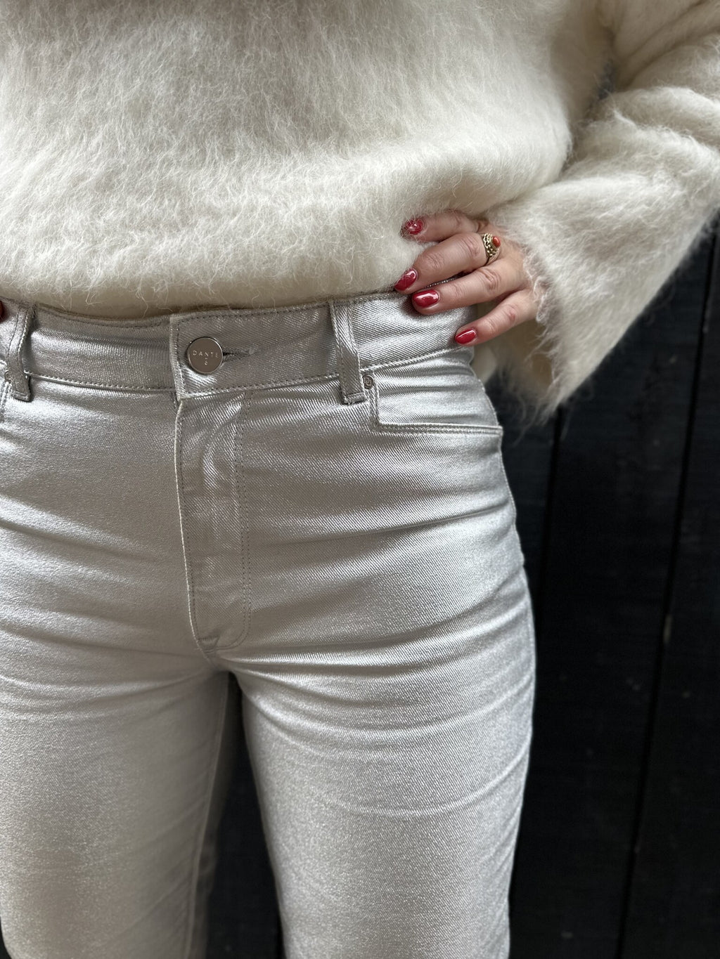 Axelle straight jeans - Silver