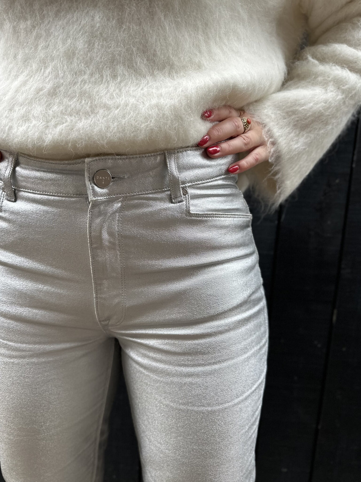 Axelle straight jeans - Silver