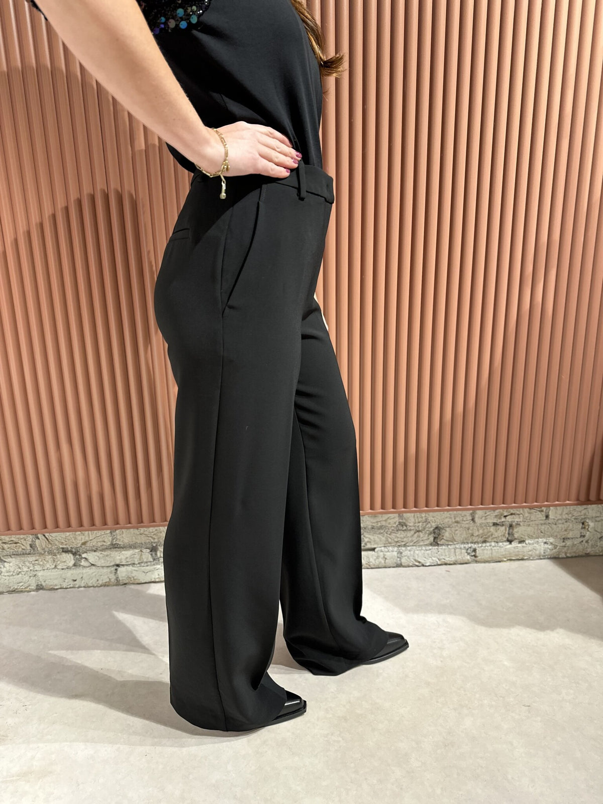 Alain straight leg pants - Raven