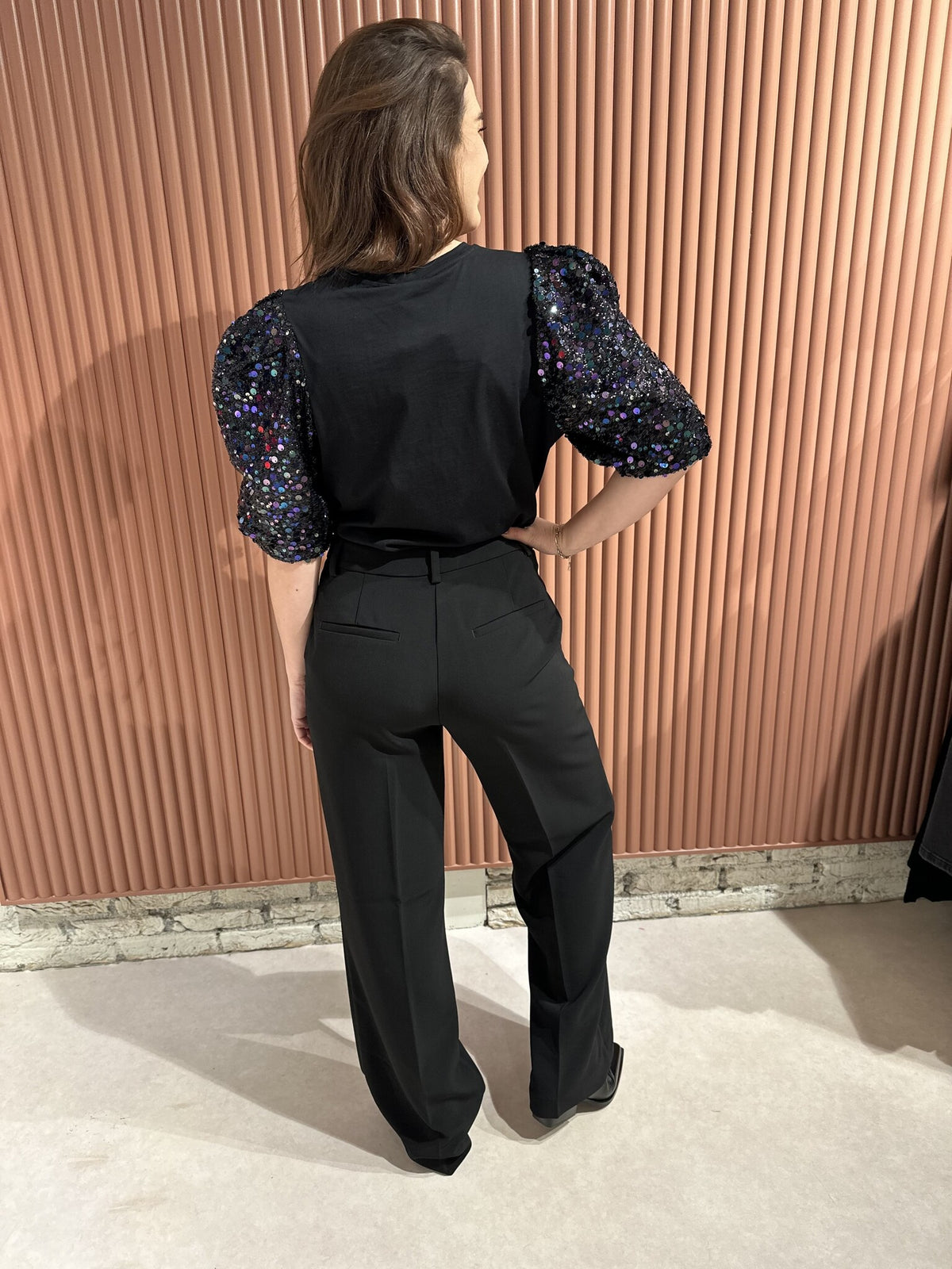 Alain straight leg pants - Raven