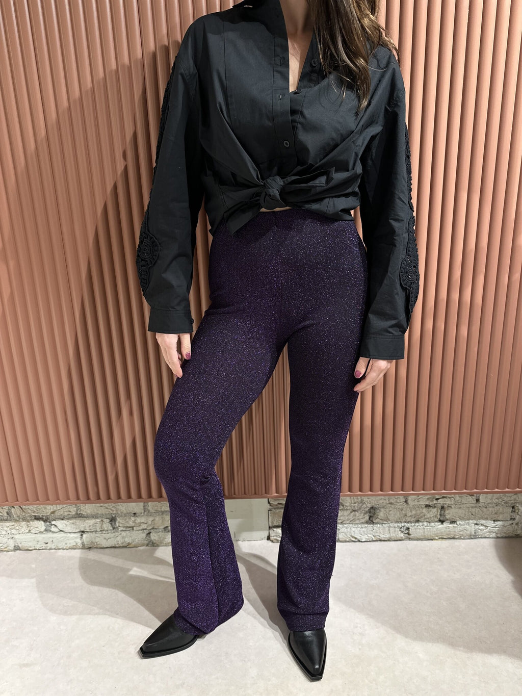 Baely pants - Shiny Purple