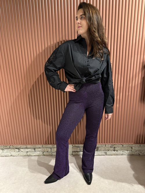 Baely pants - Shiny Purple
