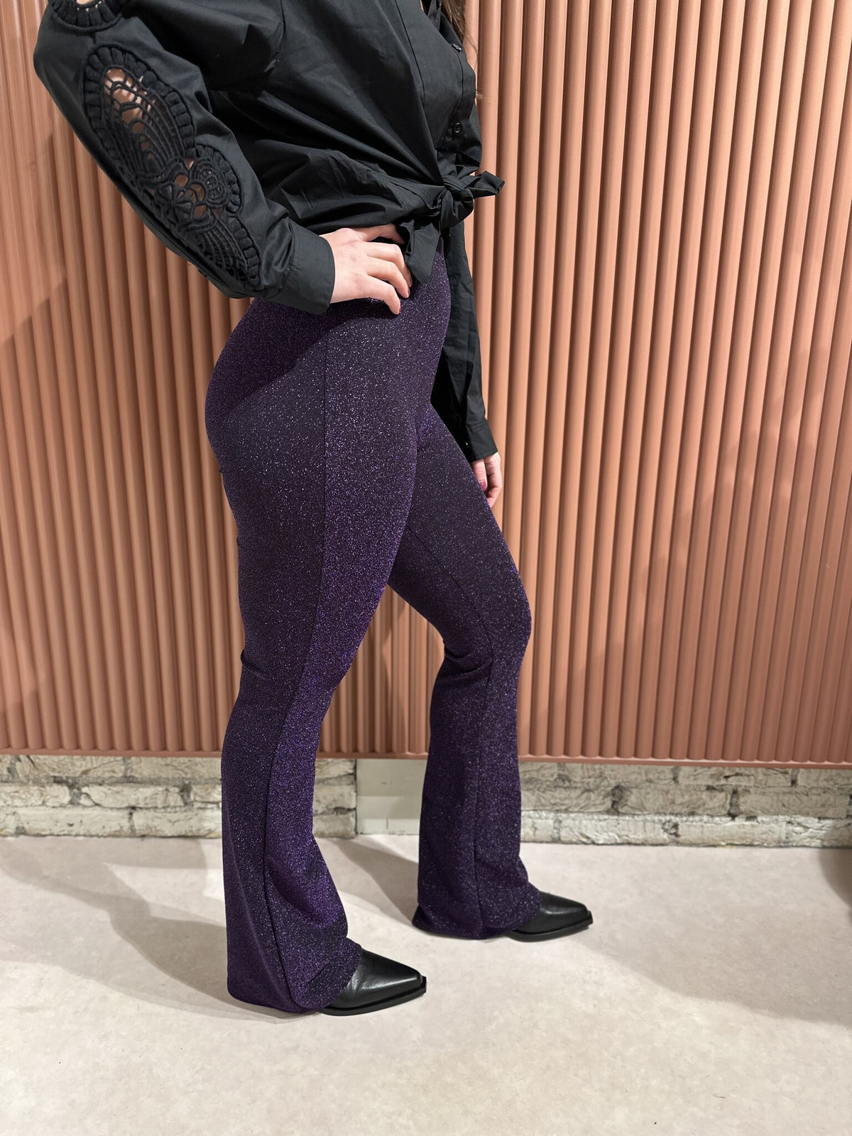 Baely pants - Shiny Purple
