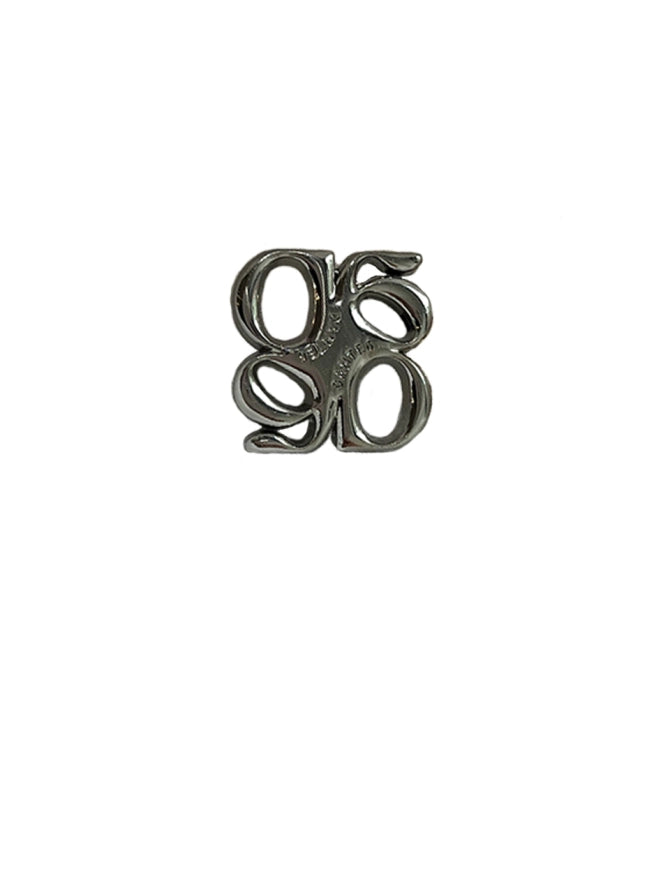 D6 Motif Brooch - Silver
