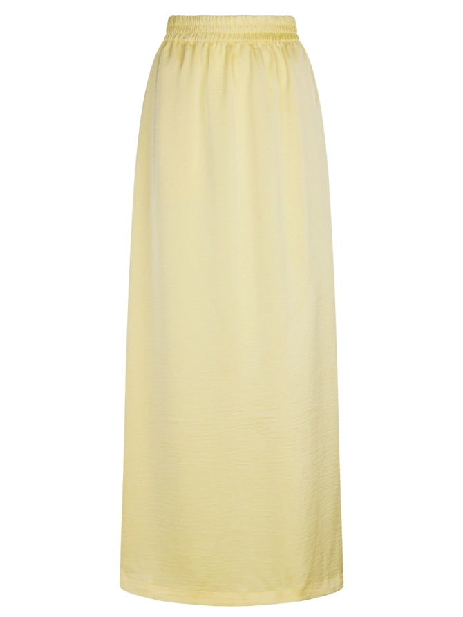Dimal satin maxi skirt | Limoncello