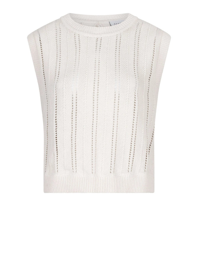 Blake Sleeveless Open Back Sweat | Butter Cream