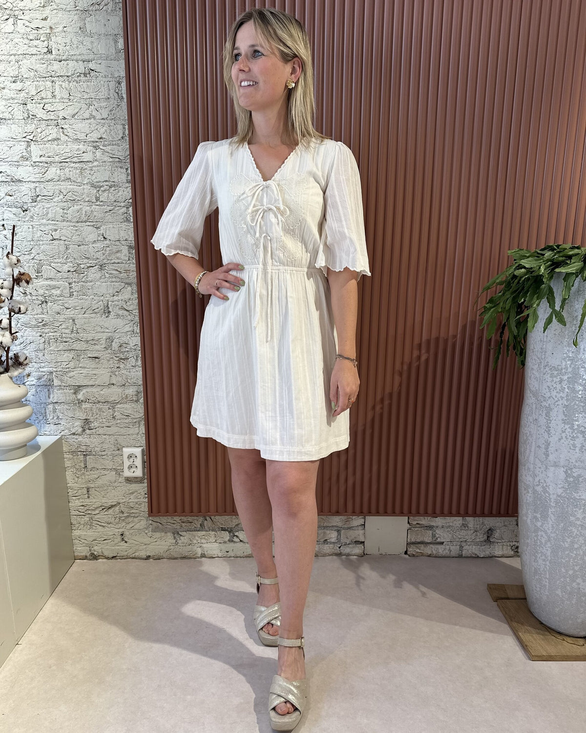 Rory Dress | Cosy White
