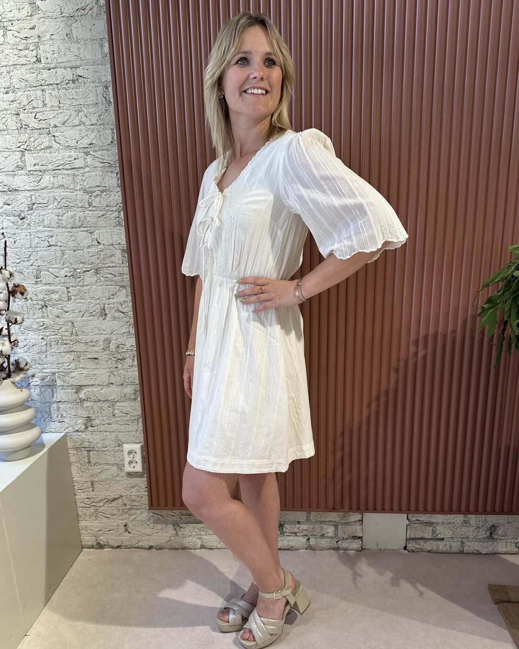 Rory Dress | Cosy White