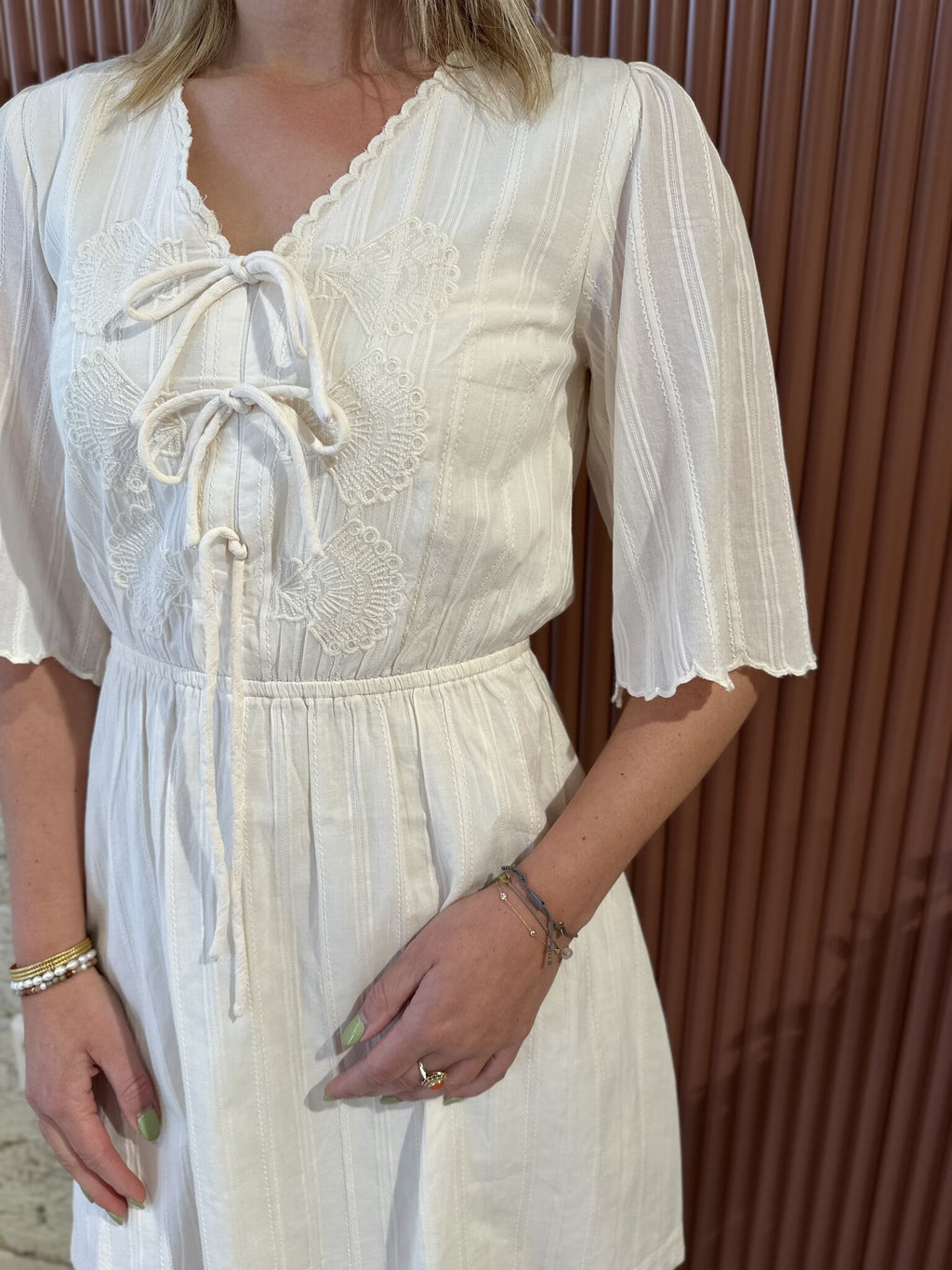 Rory Dress | Cosy White