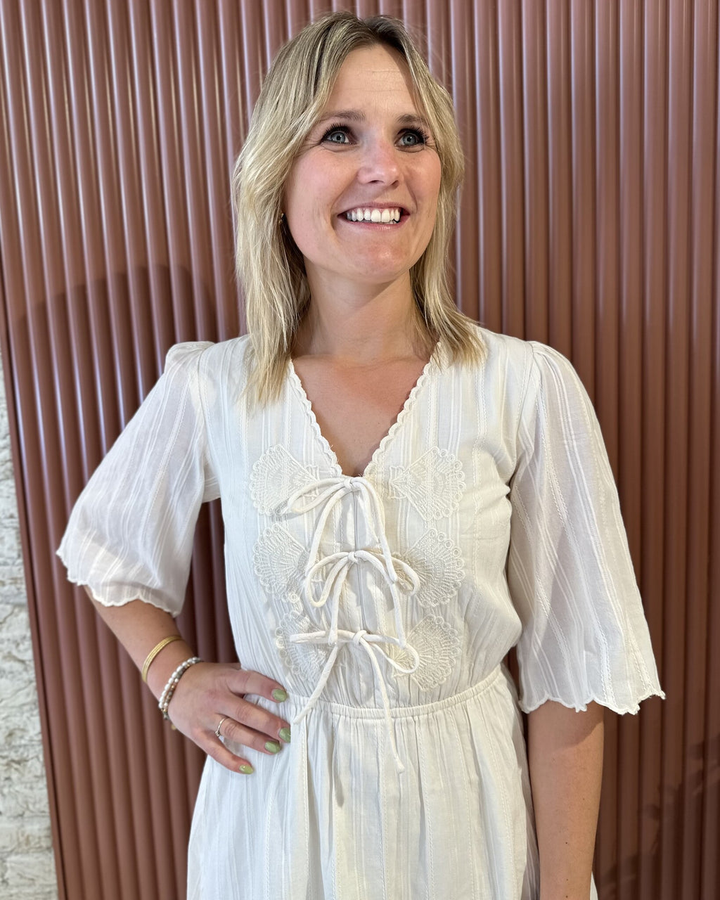 Rory Dress | Cosy White