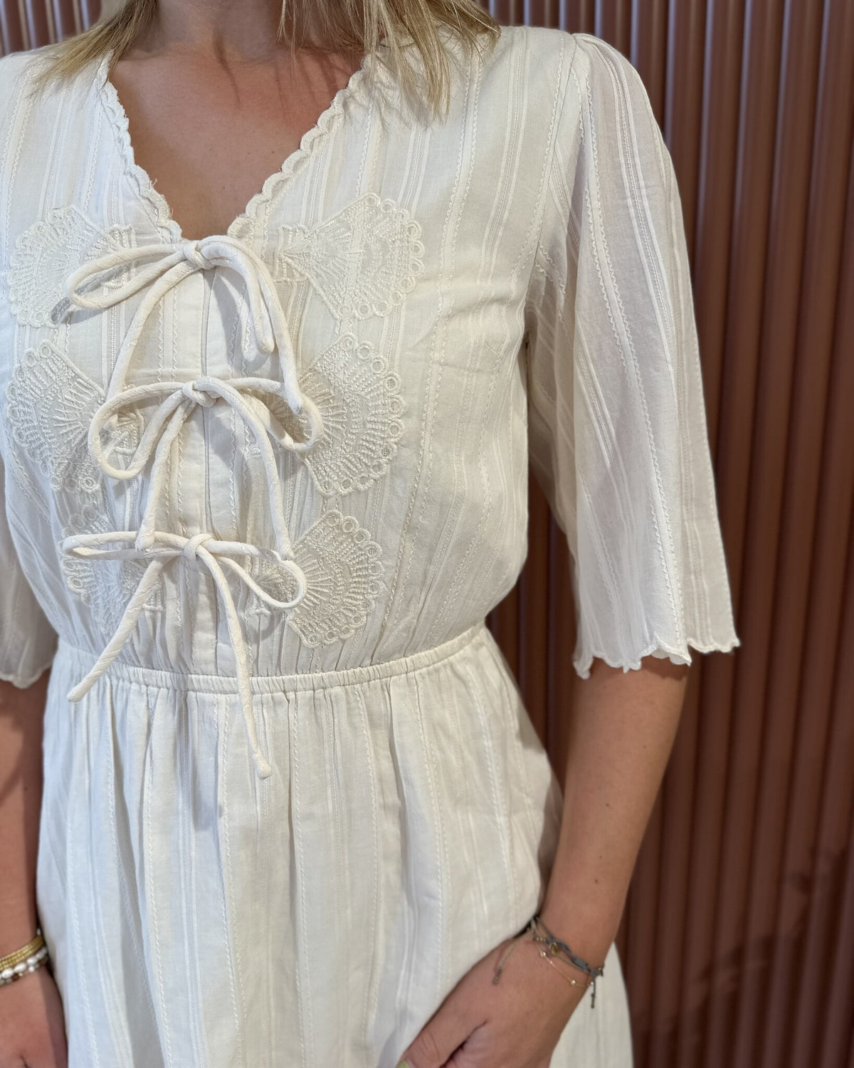 Rory Dress | Cosy White