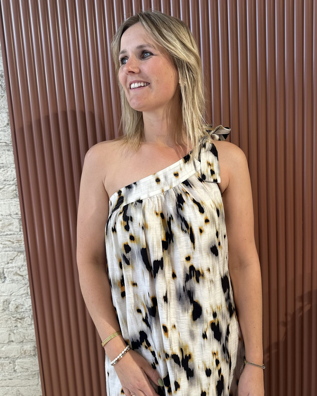 Elisa Asym Dress | Bone