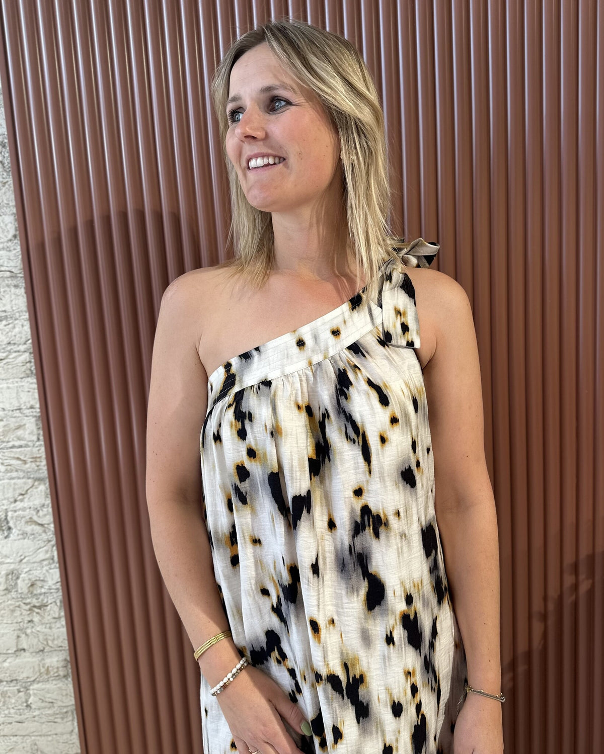 Elisa Asym Dress | Bone