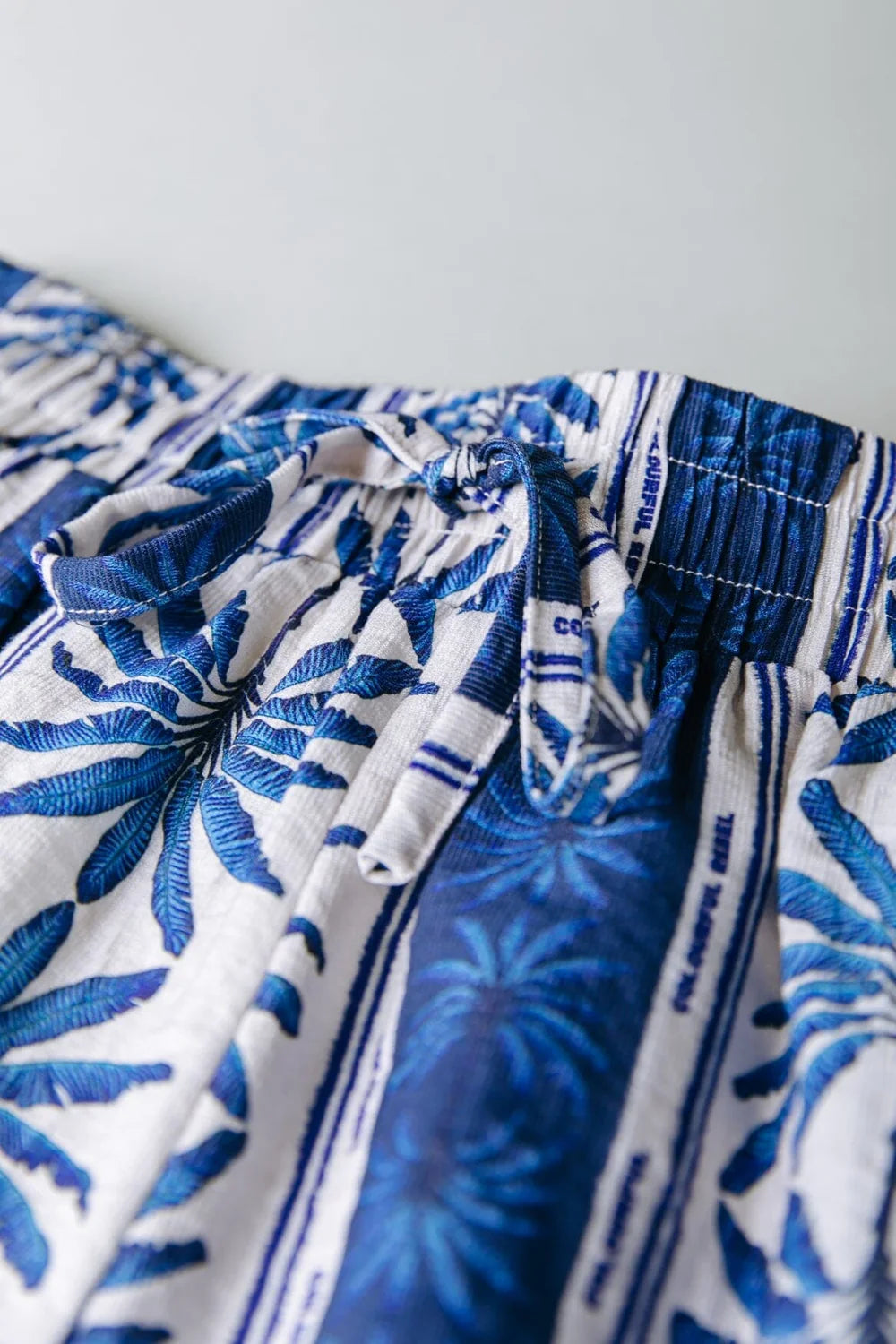 Sensa Palm Ruffle Short | Bright Blue