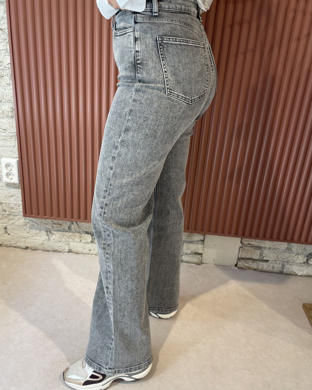 Lina pants | Grey denim