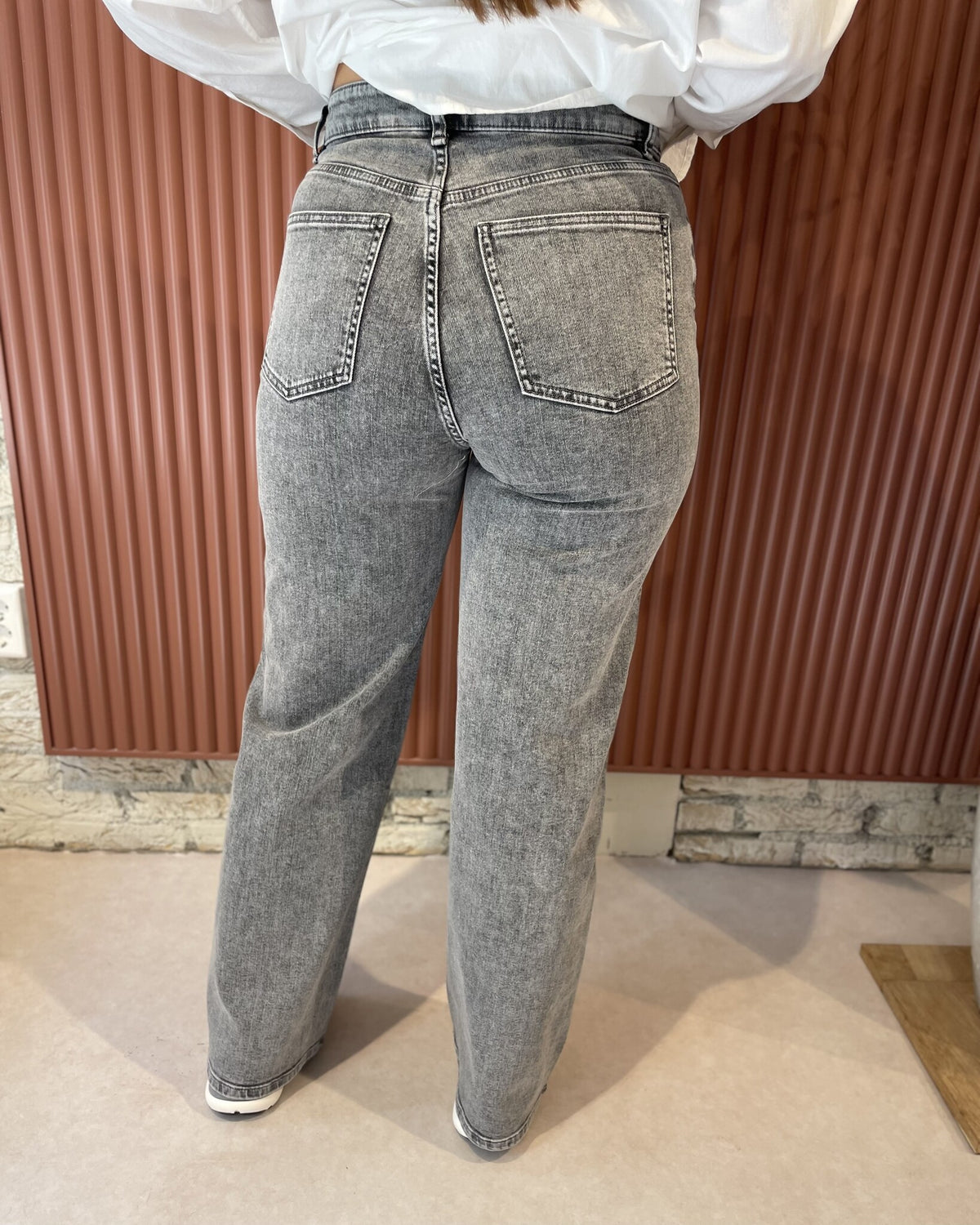 Lina pants | Grey denim