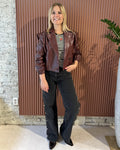 Belvina Button Up Wide Leg Jeans | Washed Black