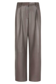 Jules Faux Leather Pants | Antique Grey