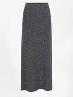 Suzy Knitted Long Skirt | Granite Grey melange