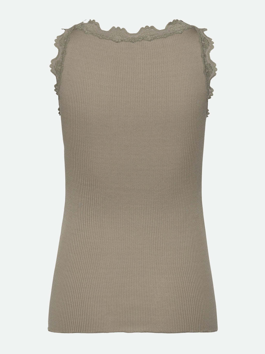 Babette U-Neck Long Lace Top - Laurel Oak