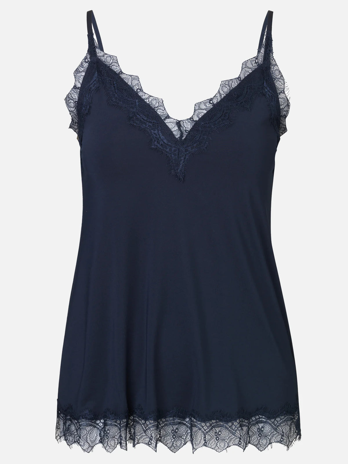Billie Strap Lace Top - Dark Blue