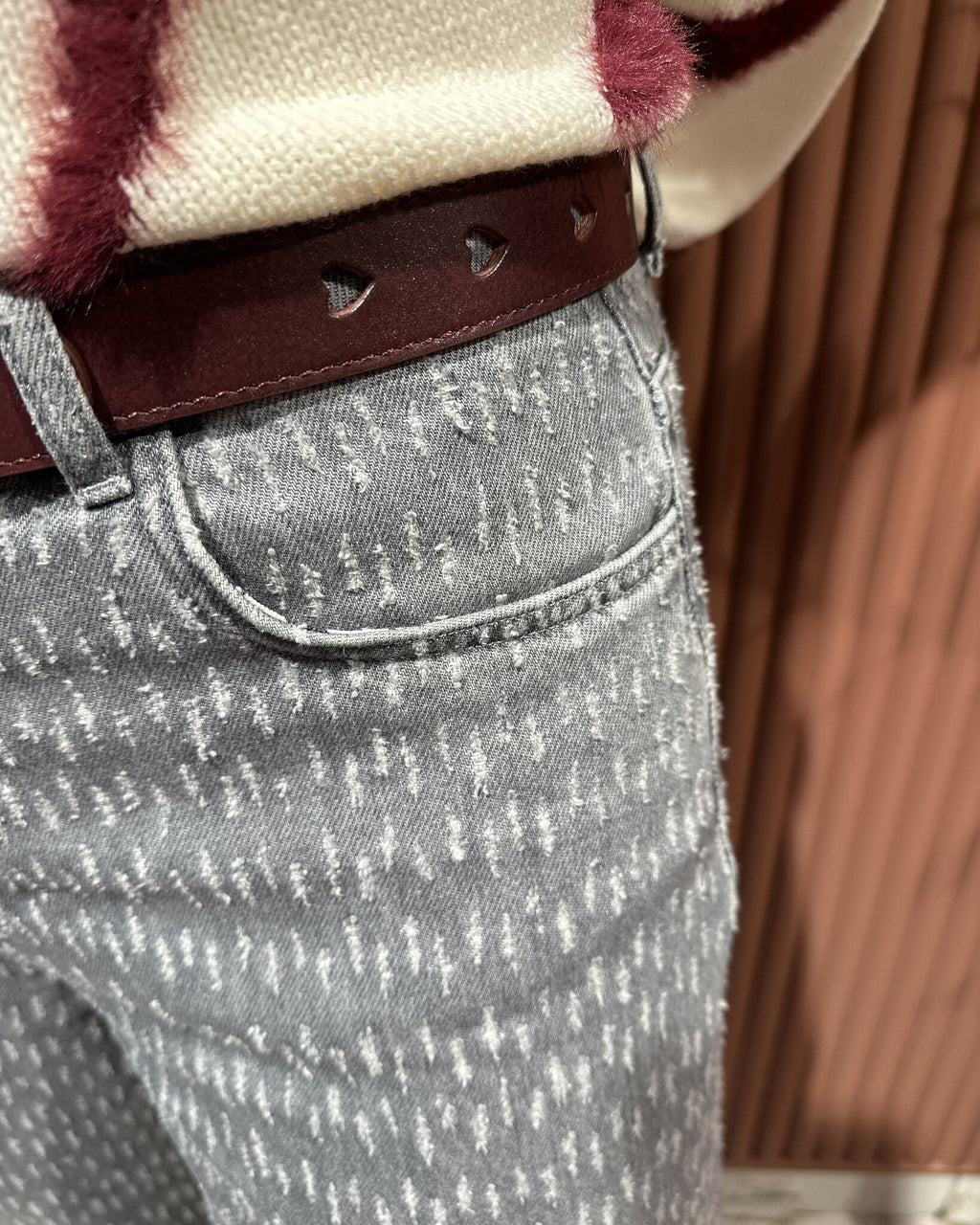 Thea Wide Leg Jeans | Faded Grey