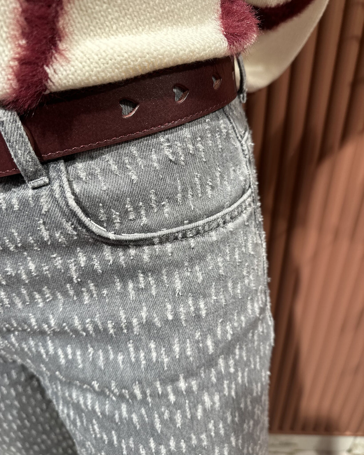 Thea Wide Leg Jeans | Faded Grey
