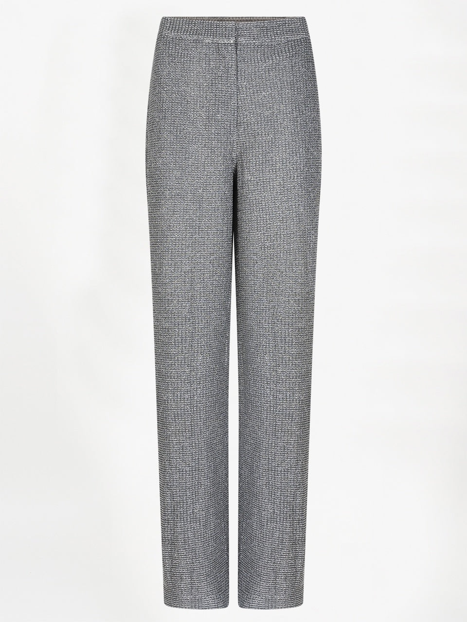 Aremi metallic straight leg pants | Silver