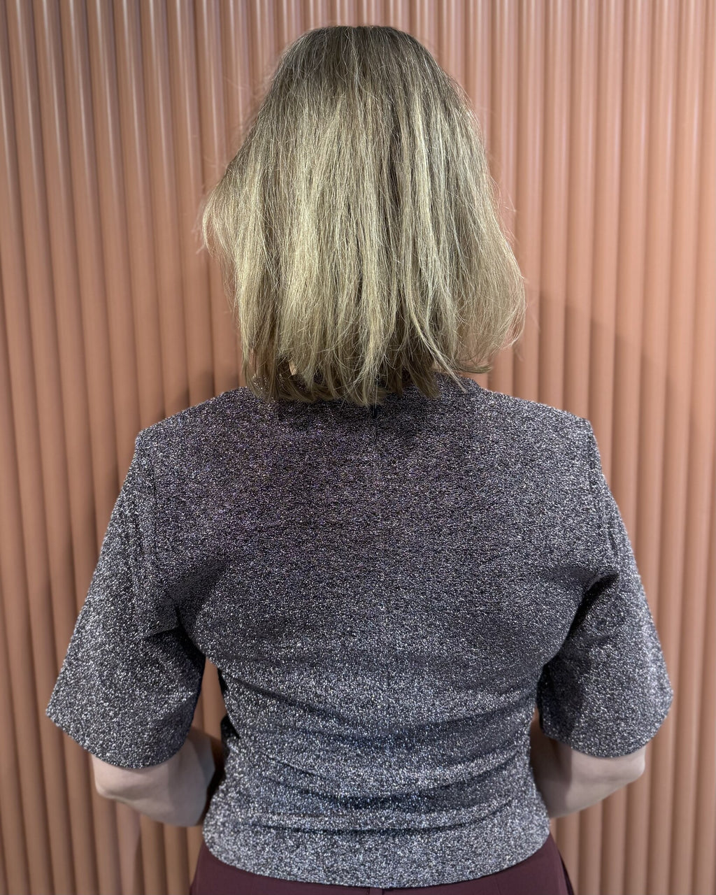 Fantina lurex top | Amethyst