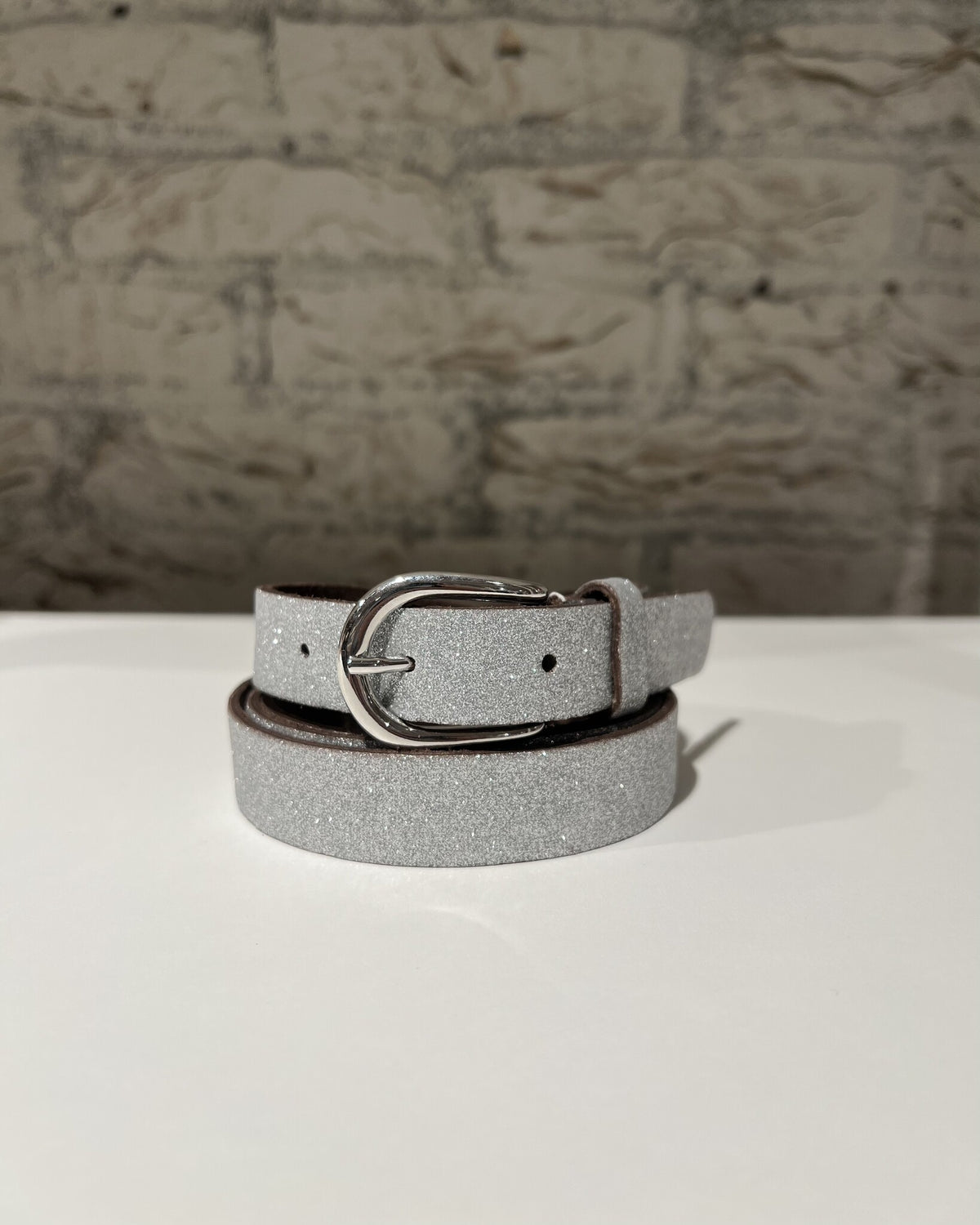 Glitter Belt Woman Small - Silver