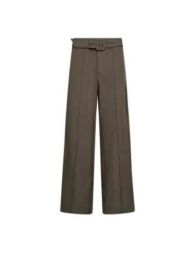 Luna Belt Crease Pant | Walnut