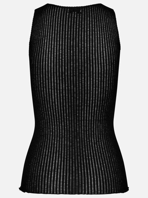 Belize Silk Tank Top | Black