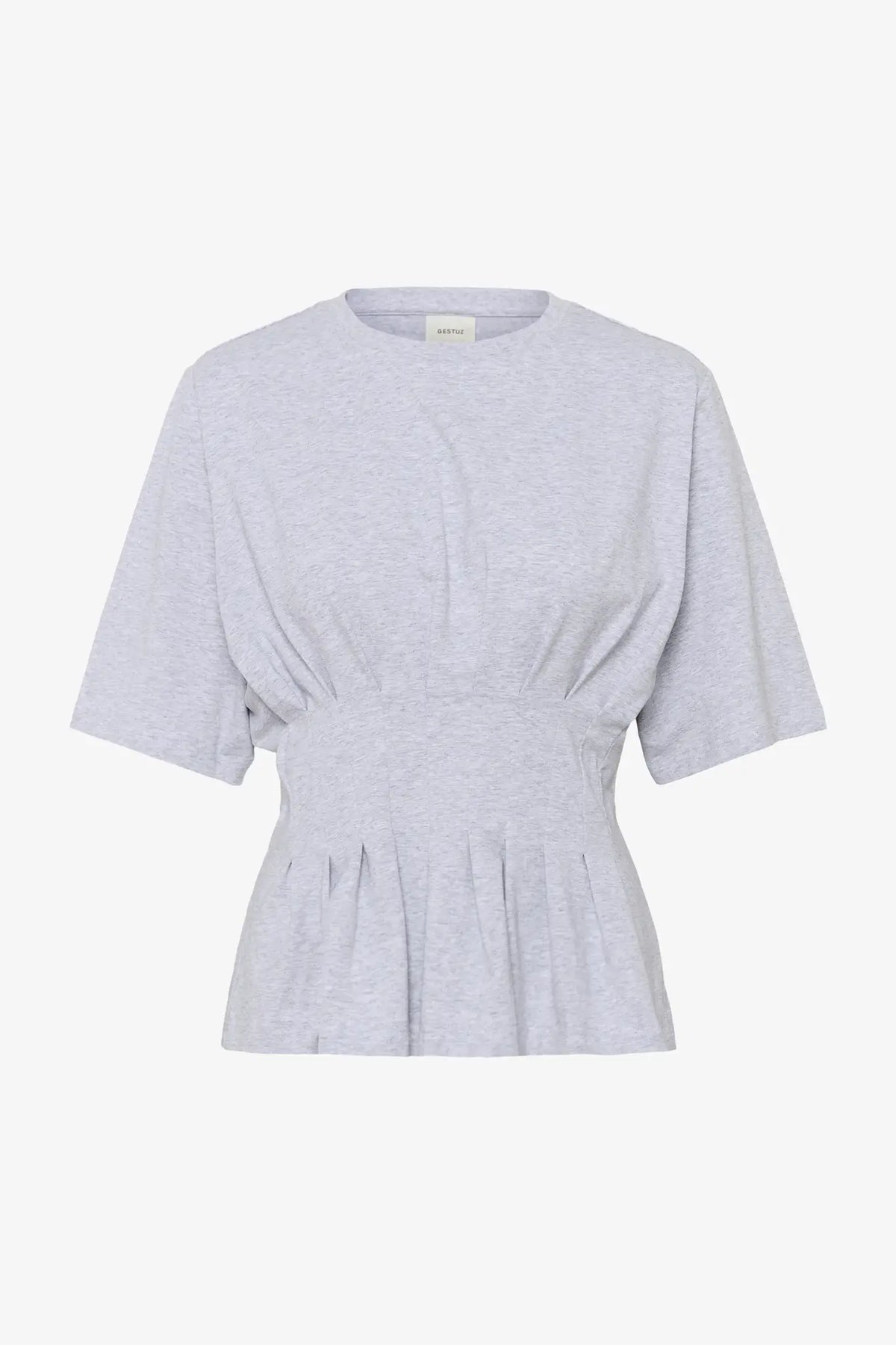 Inez tee | Ultra light grey mélange