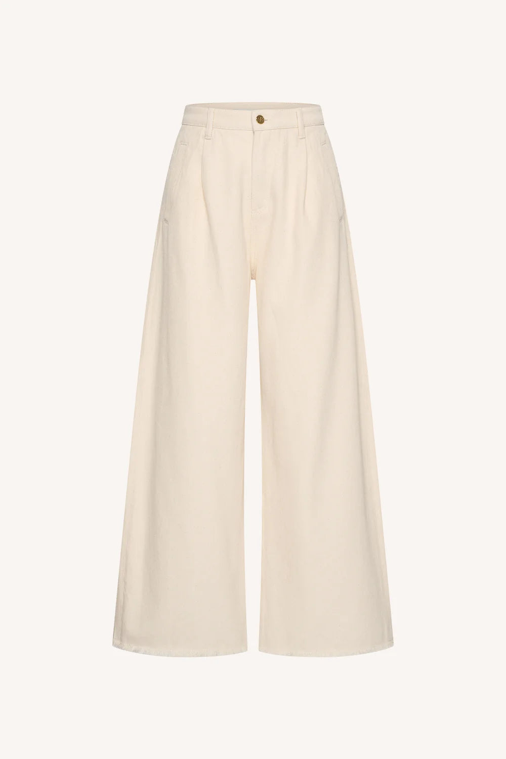 Lux grain jeans | Raw white