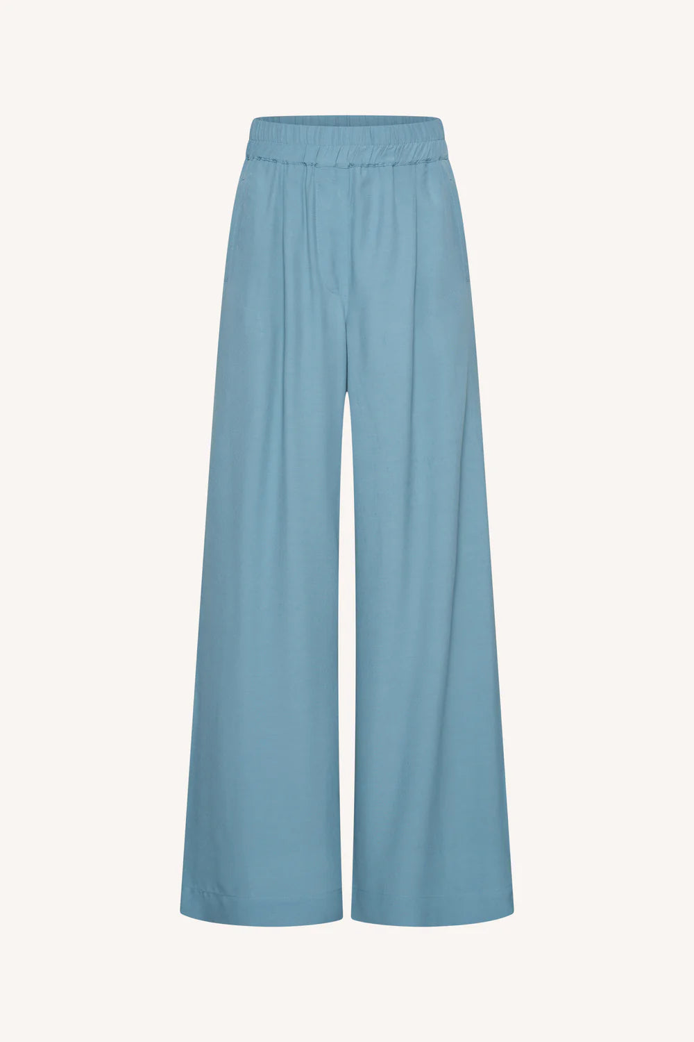 Benji viscose pants | Blue stone