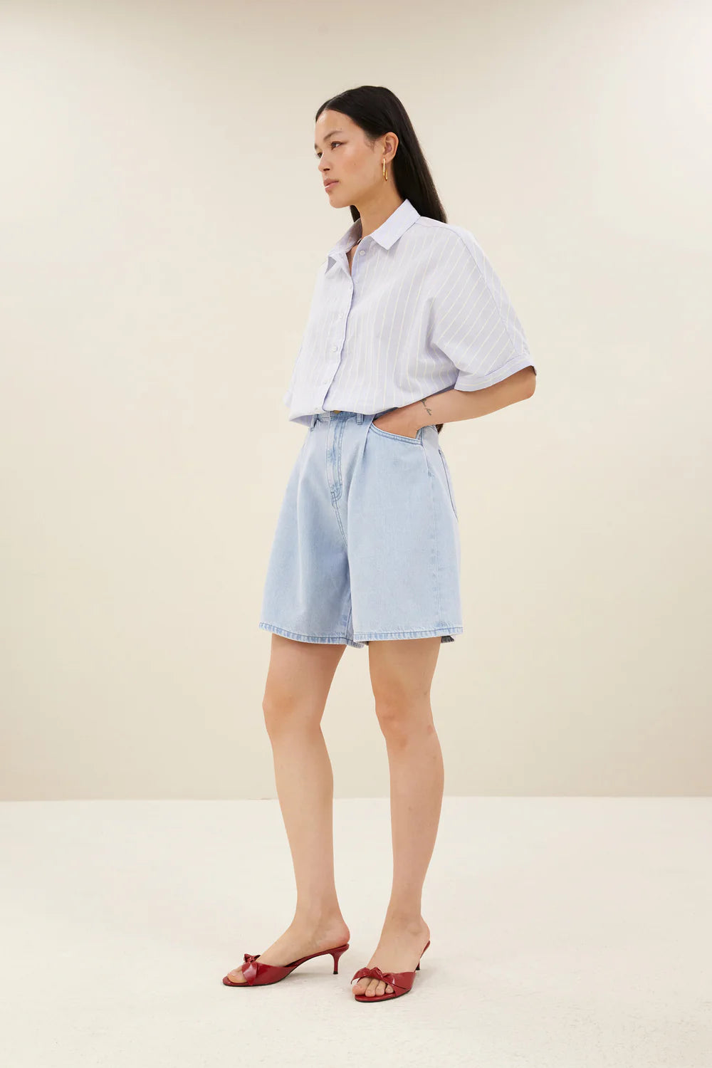 Elisa denim shorts | Light denim