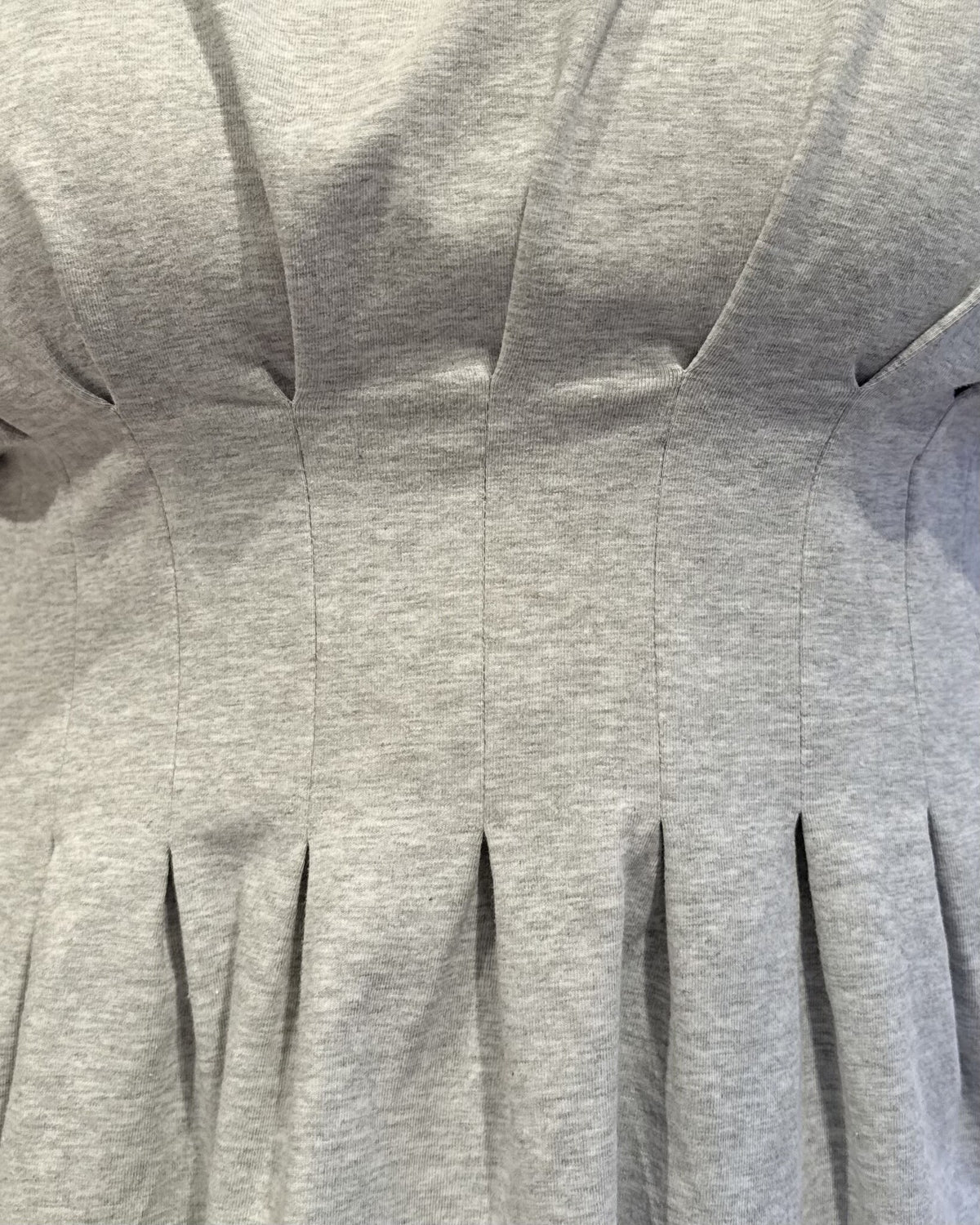 Inez tee | Ultra light grey mélange