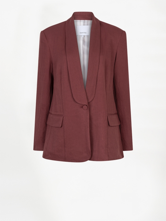 Dayva relaxed fit blazer | Berry Red